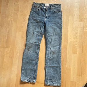 Zara Mid-Waist Straight Leg Denim